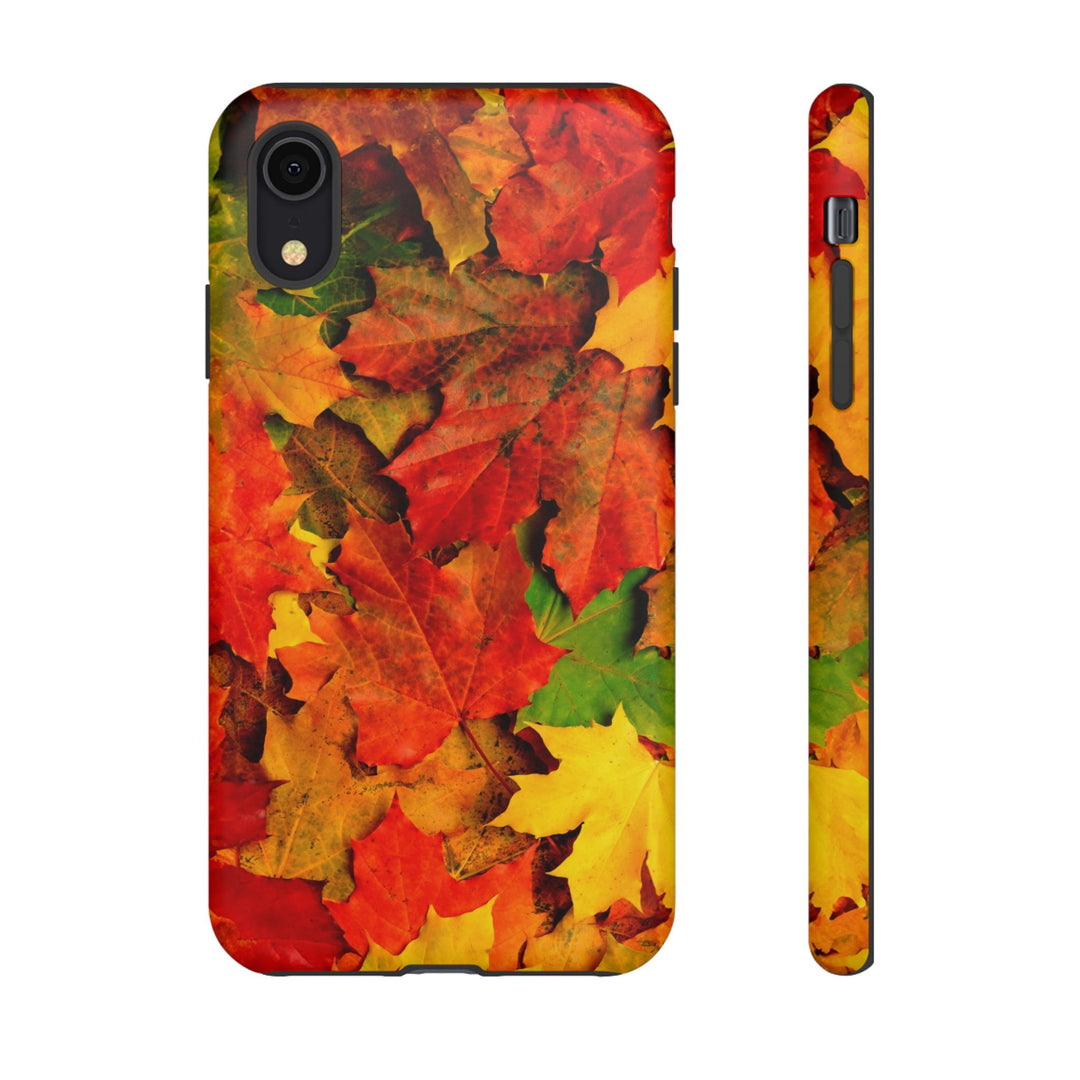 Fall Leaves Impact Resistant, Cute Phone Cases for Samsung S24, S23, S22, S21, IPhone 15 pro Iphone 14 pro Iphone 13 IPhone 12 Iphone 11 - Studio40ParkLane