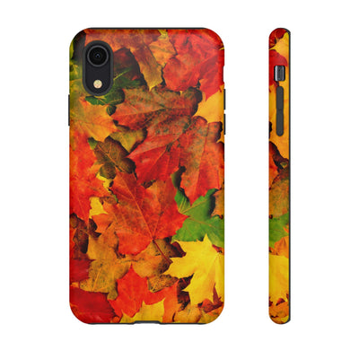 Fall Leaves Impact Resistant, Cute Phone Cases for Samsung S24, S23, S22, S21, IPhone 15 pro Iphone 14 pro Iphone 13 IPhone 12 Iphone 11