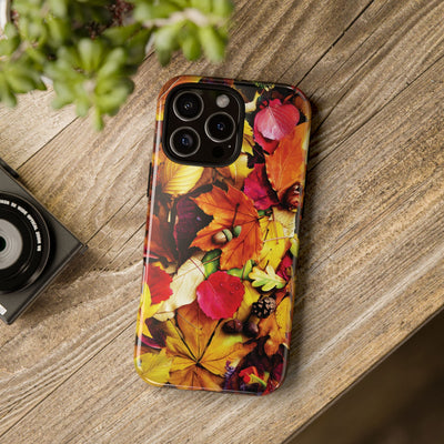 Aesthetic Tough Fall Leaves Foliage Premium Phone Case - For iPhone 17 Pro Max iPhone 16 Pro iPhone 15 Iphone 14 Plus 13 Pro 12 11 10 XR - Studio40ParkLane