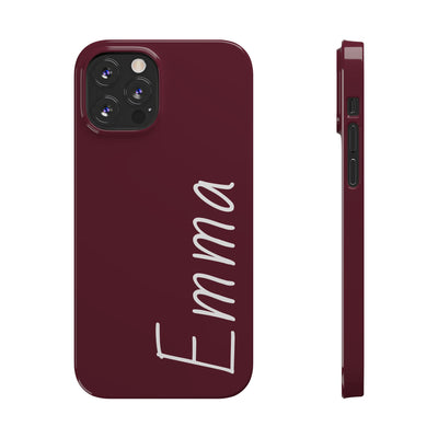 Personalized Initial Name Custom Slim Phone Cases for Iphone 16 Pro Max | iPhone 15 Case | iPhone 15 Pro Max Case, Iphone 14, 13, 12, 11, 10, 8, 7 - Studio40ParkLane