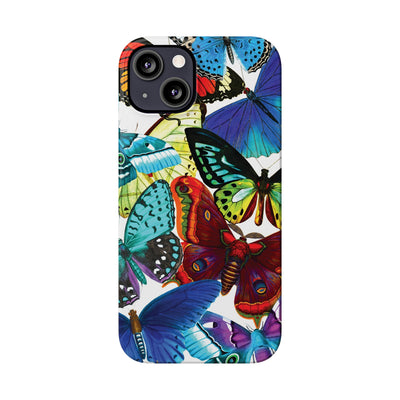 Bright Butterflies Gift for Her Cute Phone Cases for Iphone 16 Pro Max | iPhone 15 Case | iPhone 15 Pro Max Case, Iphone 14, Iphone 14 Pro Max, Iphone 13 12 11 8 7