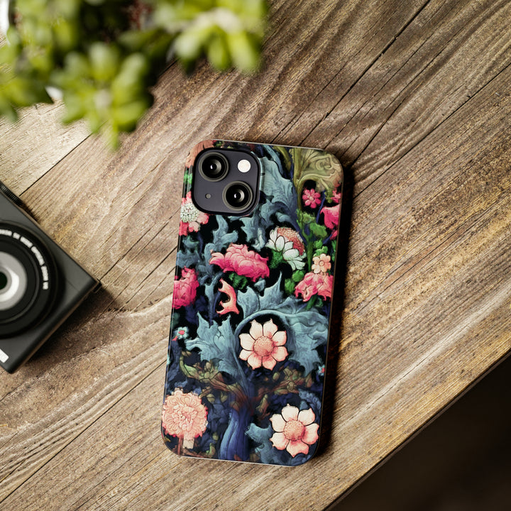 Slim Cute Phone Cases for Iphone - | iPhone 15 Case | iPhone 15 Pro Max Case, Iphone 14 Case, Iphone 14 Pro Max, Iphone 13, Flowers Scene - Studio40ParkLane