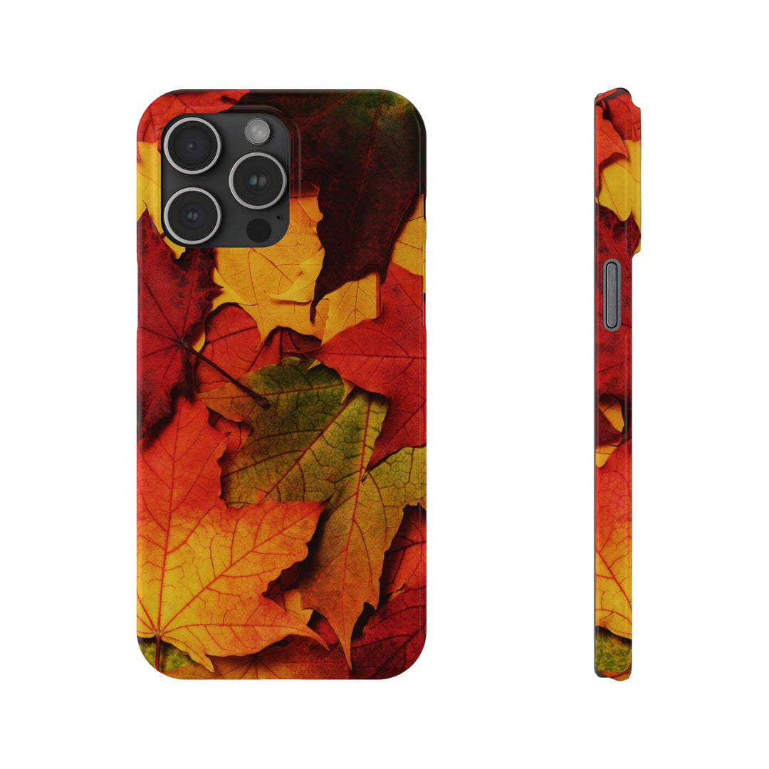 Slim Autumn Fall Leaves Gift Cute Phone Cases for Iphone 16 | iPhone 15 Case | iPhone 15 Pro Max Case, Iphone 14, Iphone 14 Pro Max, Iphone 13, Slim Mom Dad Gift - Studio40ParkLane