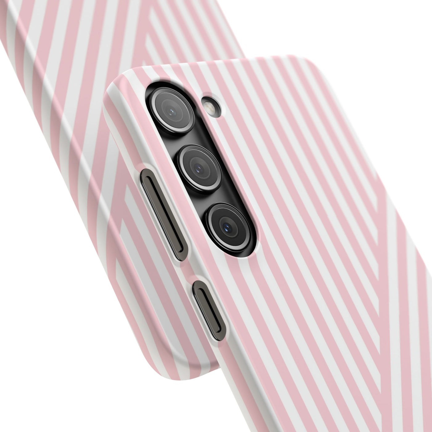 Aesthetic Sweet Pink Stripes Cute Phone Case Sleek Snap - For iPhone 17 Pro Max iPhone 16 Pro iPhone 15 Iphone 14 Plus 13 Pro 12 11 10 Gift
