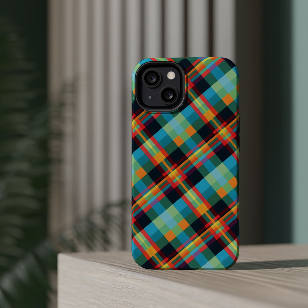 Checkered Plaid Magsafe Gift for Her Cute Phone Case for Iphone, | iPhone 16 | iPhone 15 Pro Max, Iphone 14 Pro Max, 13 12 11 10 9 8 7 - Studio40ParkLane