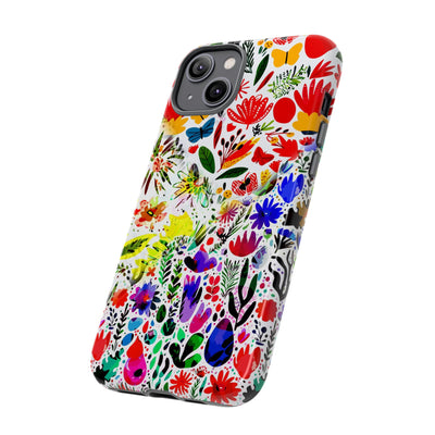 Impact Resistant, Colored Flowers, Cute Phone Cases for Samsung S24, S23, S22, S21, IPhone 15 pro Iphone 14 pro Iphone 13 IPhone 12 Iphone 11