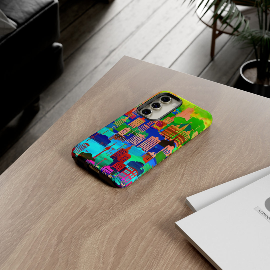 Cute Samsung Case | Cool Iphone Case | Summer City Skyline, Samsung S24, S23, S22, S21, IPhone 15 Case | Iphone 14 Case, Iphone 13 Case - Studio40ParkLane