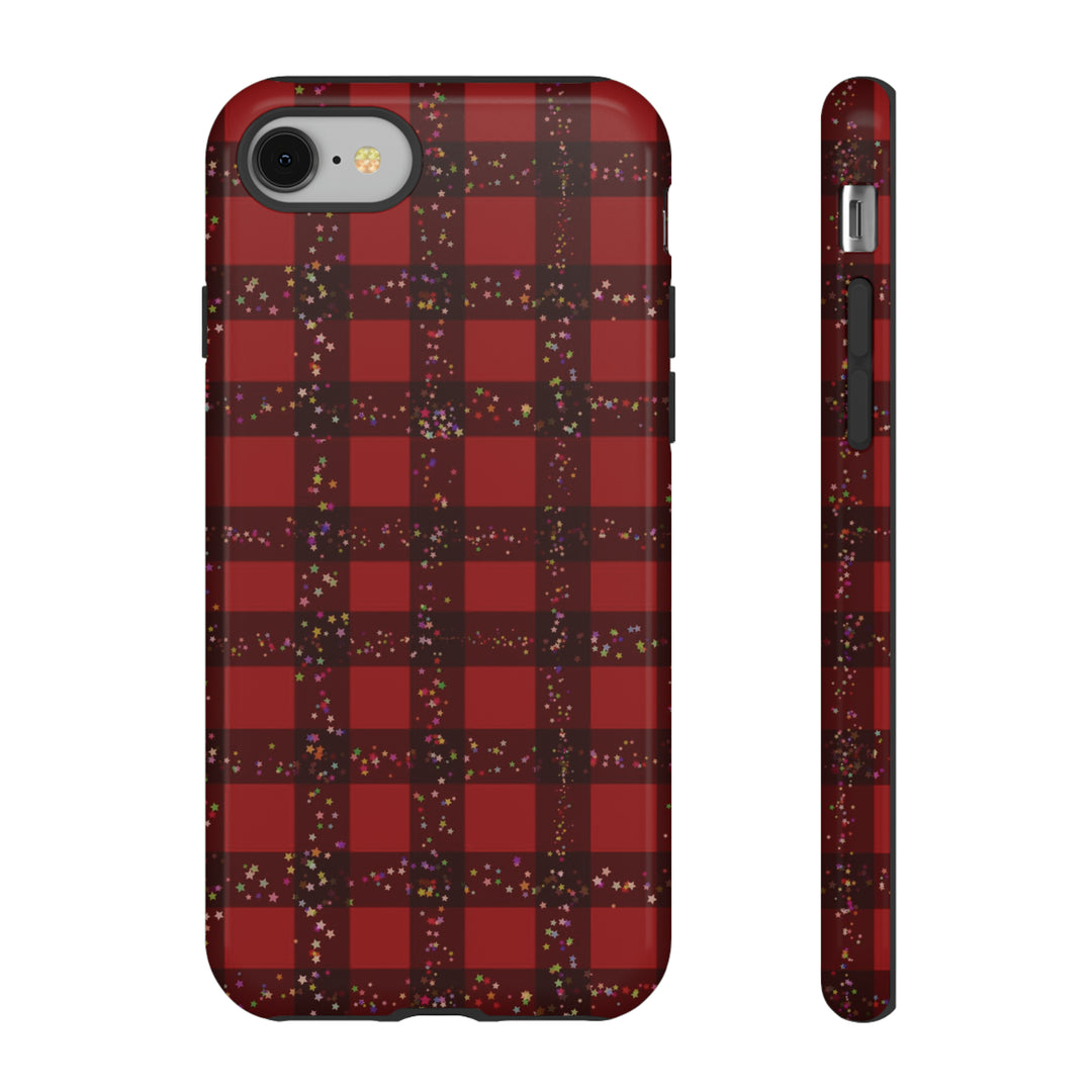 Cute IPhone Case | iPhone 15 Case | iPhone 15 Pro Max Case, Iphone 14 Case, Iphone 14 Pro Max Case IPhone Case for Art Lovers, Red Festive Plaid - Studio40ParkLane