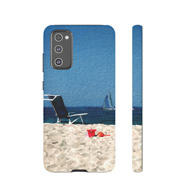 Cute Samsung Case | Cool Iphone Case | Summer Blue Beach Chair, Samsung S24, S23, S22, S21, IPhone 15 Case | Iphone 14 Case, Iphone 13 Case