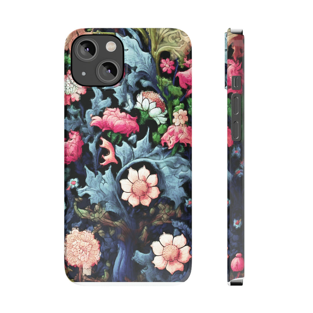 Slim Cute Phone Cases for Iphone - | iPhone 15 Case | iPhone 15 Pro Max Case, Iphone 14 Case, Iphone 14 Pro Max, Iphone 13, Flowers Scene - Studio40ParkLane