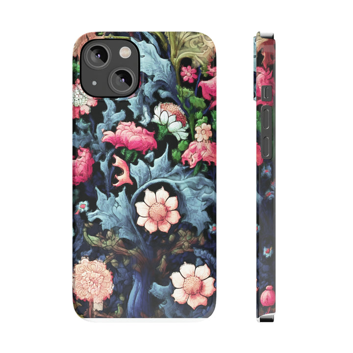 Slim Cute Phone Cases for Iphone - | iPhone 15 Case | iPhone 15 Pro Max Case, Iphone 14 Case, Iphone 14 Pro Max, Iphone 13, Flowers Scene - Studio40ParkLane