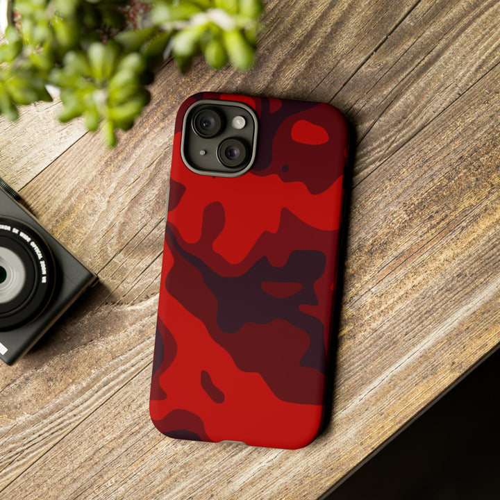 Cute IPhone Case | iPhone 15 Case | iPhone 15 Pro Max Case, Iphone 14 Case, Iphone 14 Pro Max Case IPhone Case for Art Lovers - Red Camo - Studio40ParkLane