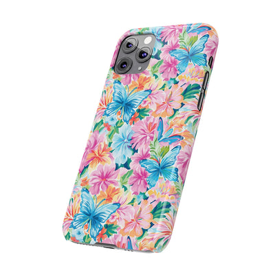 Slim Butterflies Flowers Gift for Her Cute Phone Cases for Iphone 16 Pro Max | iPhone 15 Case | iPhone 15 Pro Max Case, Iphone 14, 13, 12, 11, 10, 8, 7