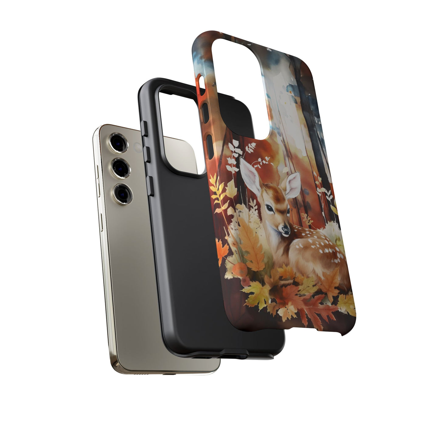 Autumn Fall Deer Forest Gift for Her Cute Phone Case for, Samsung Galaxy S24, S23, S22, S21, IPhone 16 Case | Iphone 15, Iphone 14, IPhone 13 Case