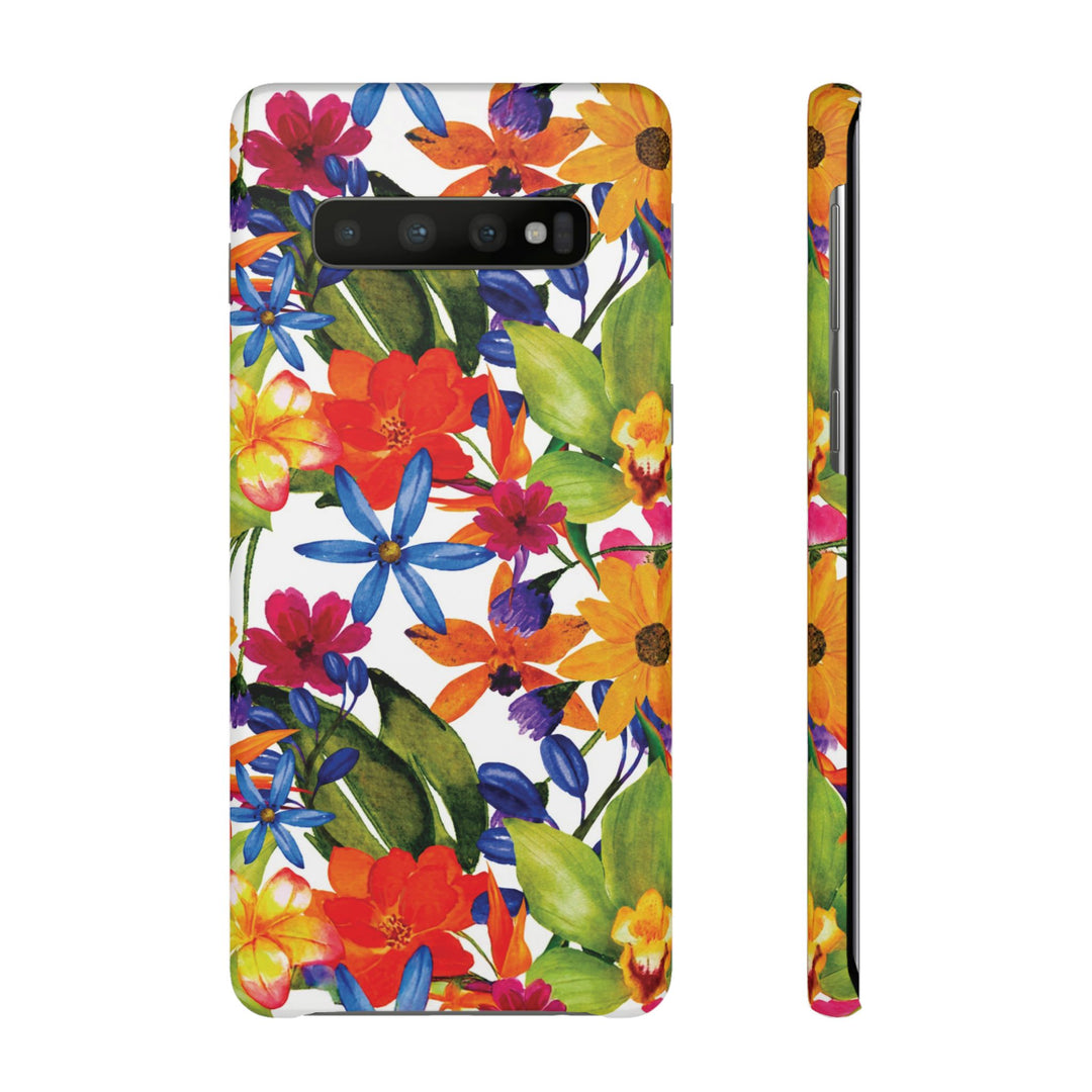 Sleek Snap Colorful Flowers Cute Phone Case for iPhone 16 15 14 13 12 11 X Xs Max Xr Pro Plus Samsung Galaxy S24 S23 S22 S21 S20 Note Ultra