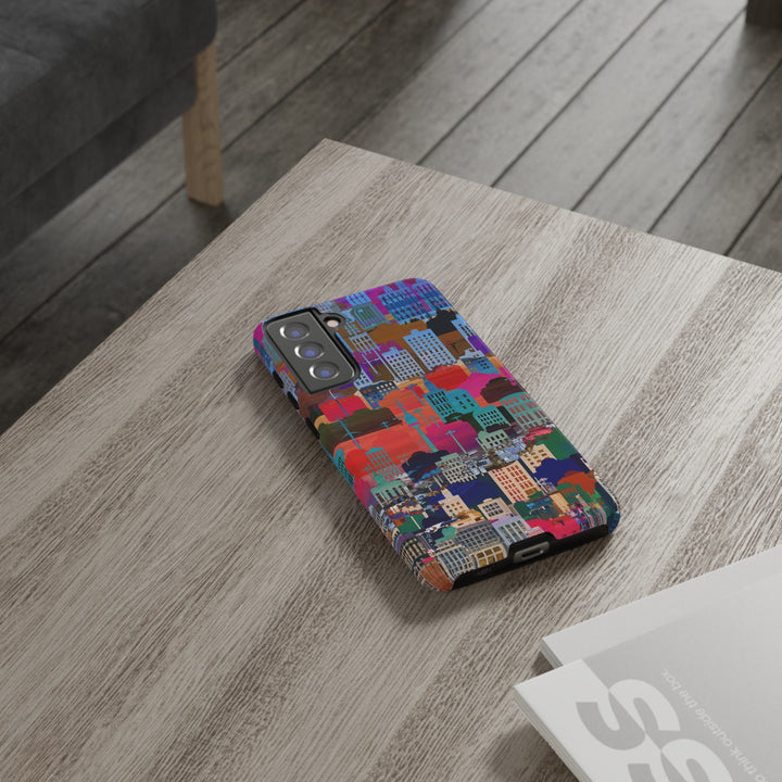 Cute Samsung Case | Cool Iphone Case | Summer City Skyline, Samsung S24, S23, S22, S21, IPhone 15 Case | Iphone 14 Case, Iphone 13 Case - Studio40ParkLane