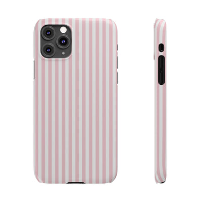 Slim Sweet Pink Striped Cute Phone Case for Iphone 16 - | iPhone 15 Pro Max Case | iPhone 14 Case Iphone 13 12 11 10 9 8 7 X XS Gift for Her