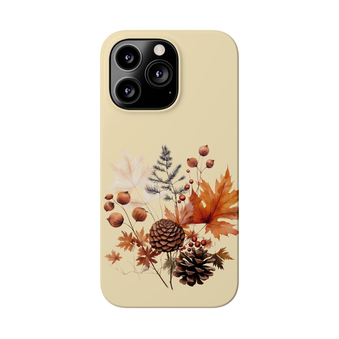Slim Fall Leaves Foliage Cute Phone Cases for Iphone 16 | iPhone 15 Case | iPhone 15 Pro Max Case, Iphone 14, Iphone 14 Pro Max, Iphone 13, Slim Mom Dad Gift - Studio40ParkLane