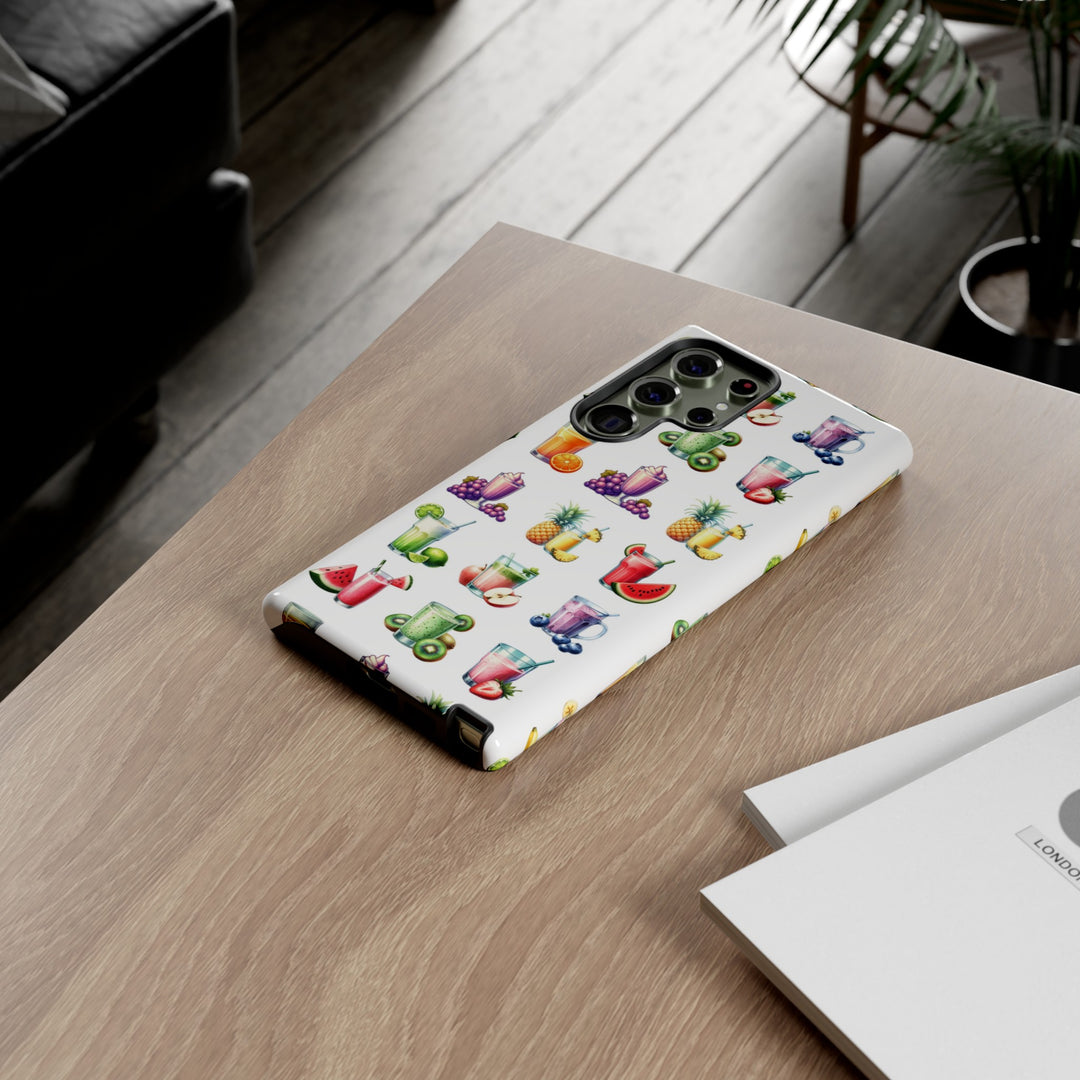 Cute Samsung Case | Cool Iphone Case | Tropical Summer Fruit Cocktail, Samsung S24, S23, S22, S21, IPhone 15 Case | Iphone 14 Case, Iphone 13 Case - Studio40ParkLane