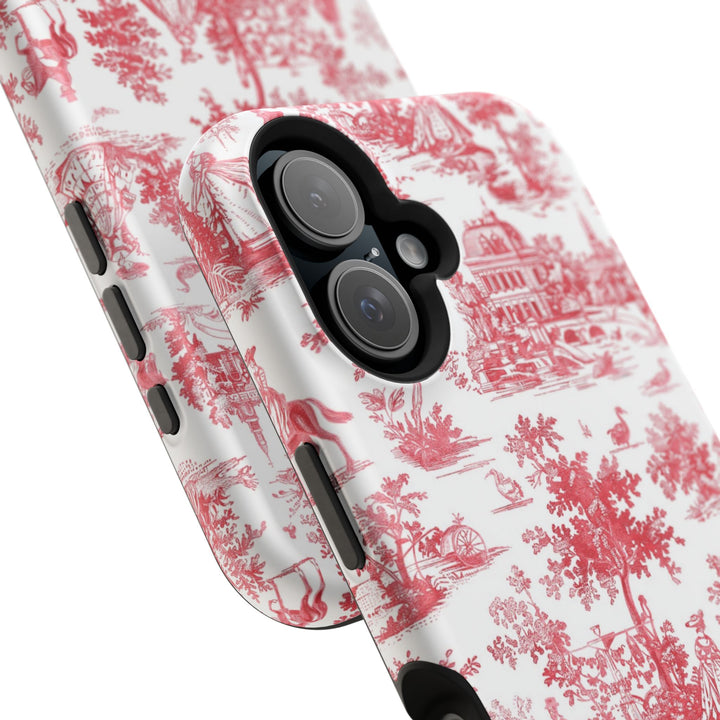 Magsafe French Toile Personalized Initial Custom Gift for Her Cute Phone Cases for Iphone 16 Pro Max | iPhone 15 Case | iPhone 15 Pro Max Case, Iphone 14, 13, 12, 11, 10, 8, 7 - Studio40ParkLane