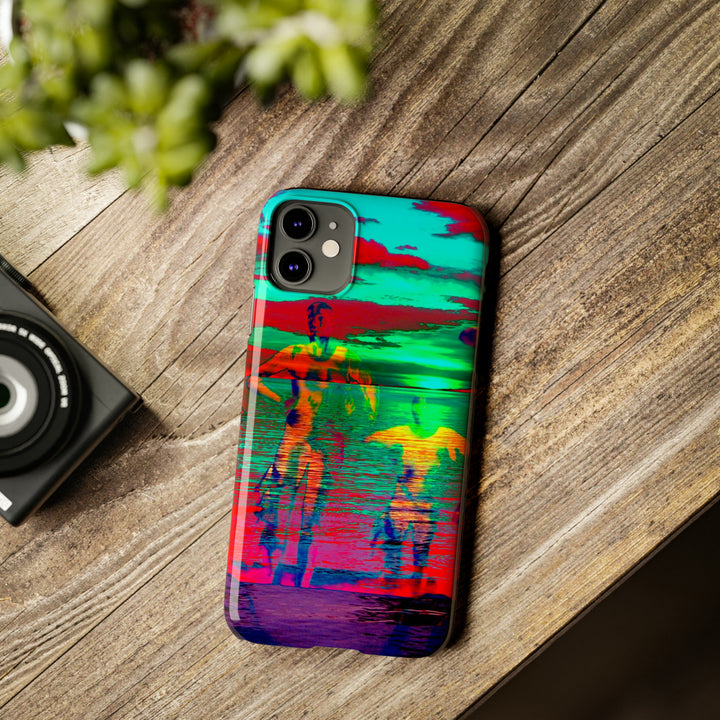 Slim Cute Phone Cases for Iphone - | iPhone 15 Case | iPhone 15 Pro Max Case, Iphone 14 Case, Iphone 14 Pro Max, Iphone 13, Sunset Mystery Dance - Studio40ParkLane