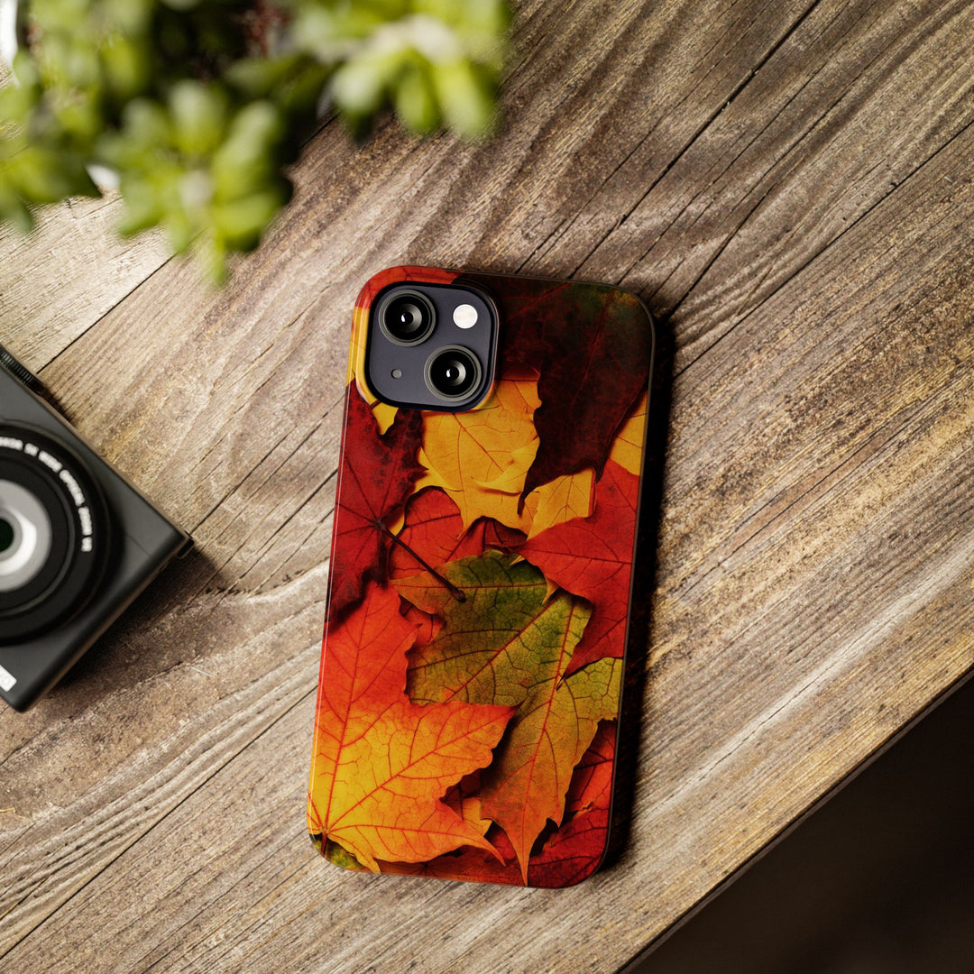 Slim Autumn Fall Leaves Gift Cute Phone Cases for Iphone 16 | iPhone 15 Case | iPhone 15 Pro Max Case, Iphone 14, Iphone 14 Pro Max, Iphone 13, Slim Mom Dad Gift - Studio40ParkLane
