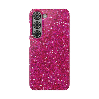 Snap Non-Glitter Muted Pink Play on "Faux" Glitter Effect Cute Phone Cases for Samsung and Iphone, 16, 15, 14, S24, S23, S22, S21, S20, Plus and Ultra