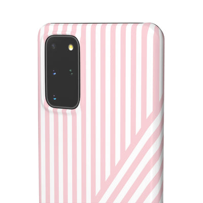Aesthetic Sweet Pink Stripes Cute Phone Case Sleek Snap - For iPhone 17 Pro Max iPhone 16 Pro iPhone 15 Iphone 14 Plus 13 Pro 12 11 10 Gift