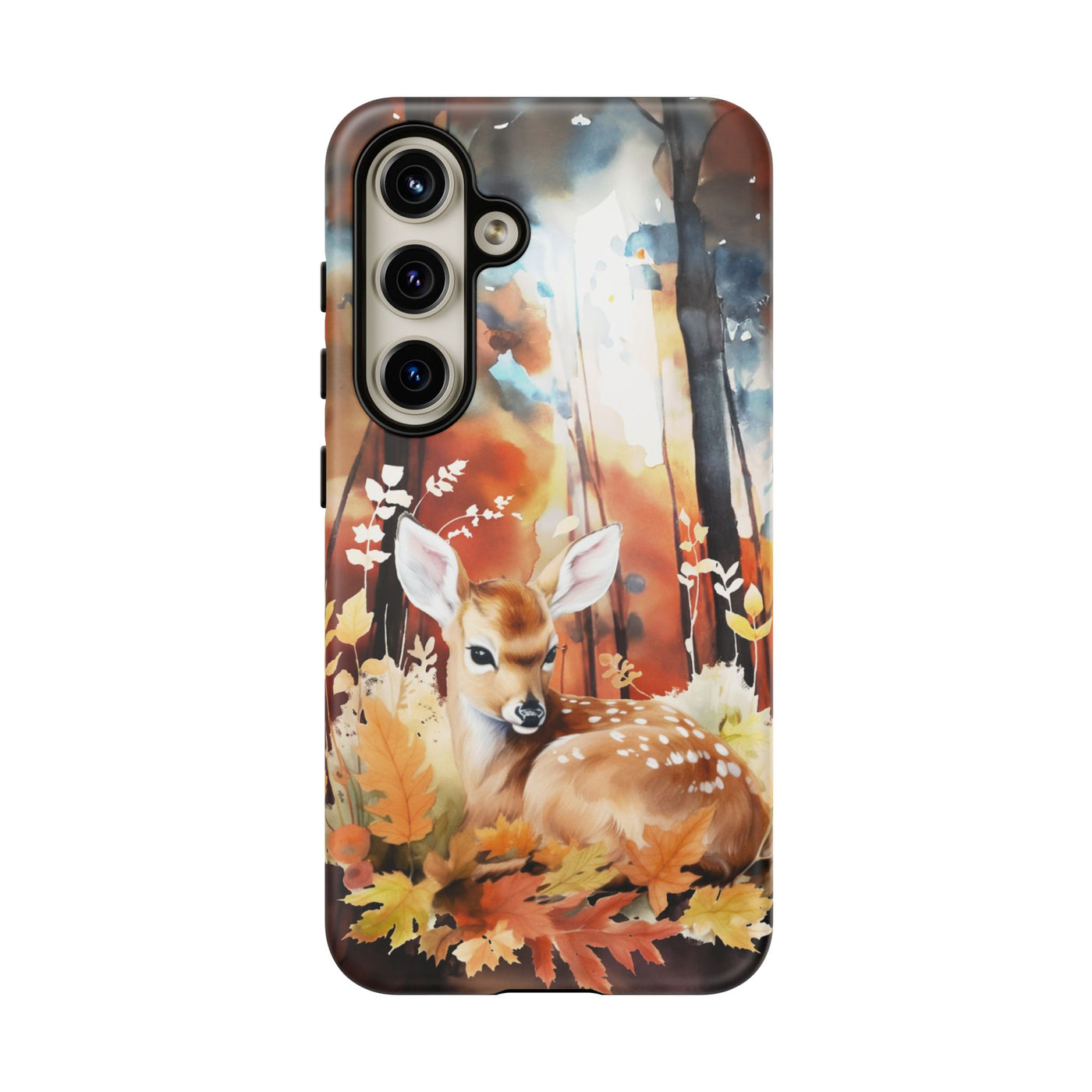 Autumn Fall Deer Forest Gift for Her Cute Phone Case for, Samsung Galaxy S24, S23, S22, S21, IPhone 16 Case | Iphone 15, Iphone 14, IPhone 13 Case