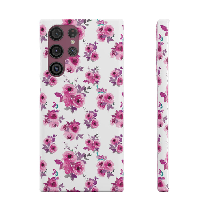 Sleek Snap Flowers Gift for Her Cute Phone Case for iPhone 16 15 14 13 12 11 X Xs Max Xr Pro Plus Samsung Galaxy S24 S23 S22 S21 S20 Ultra
