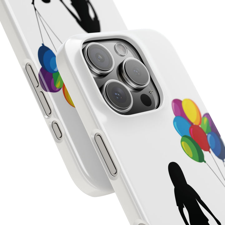 Slim Mother Child Balloons Gift for Her Cute Phone Cases for Iphone 16 Pro Max | iPhone 15 Case | iPhone 15 Pro Max Case, Iphone 14, 13, 12, 11, 10, 8, 7 - Studio40ParkLane