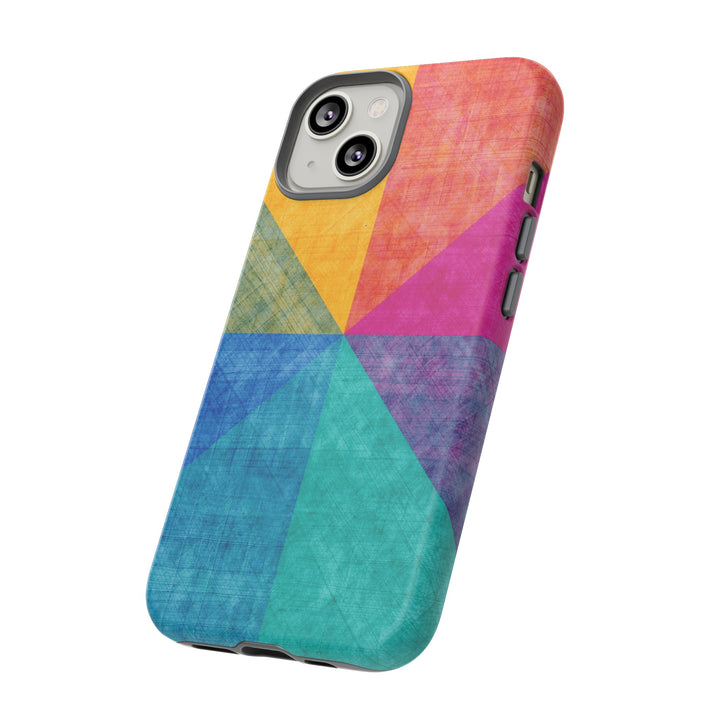 Impact Resistant, Colored Shapes, Cute Phone Cases for Samsung S24, S23, S22, S21, IPhone 15 pro Iphone 14 pro Iphone 13 IPhone 12 Iphone 11 - Studio40ParkLane