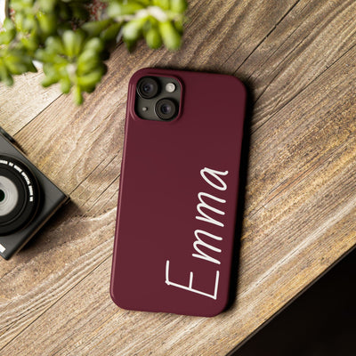 Personalized Initial Name Custom Slim Phone Cases for Iphone 16 Pro Max | iPhone 15 Case | iPhone 15 Pro Max Case, Iphone 14, 13, 12, 11, 10, 8, 7 - Studio40ParkLane