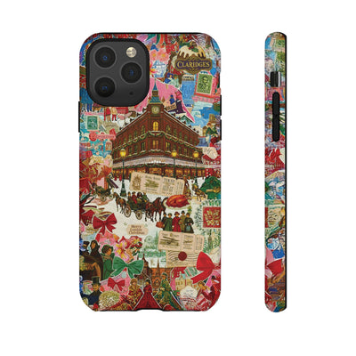 Aesthetic Tough London Coquette Collage Premium Phone Case - For iPhone 17 Pro Max iPhone 16 Pro iPhone 15 Iphone 14 Plus 13 Pro 12 11 10 XR - Studio40ParkLane