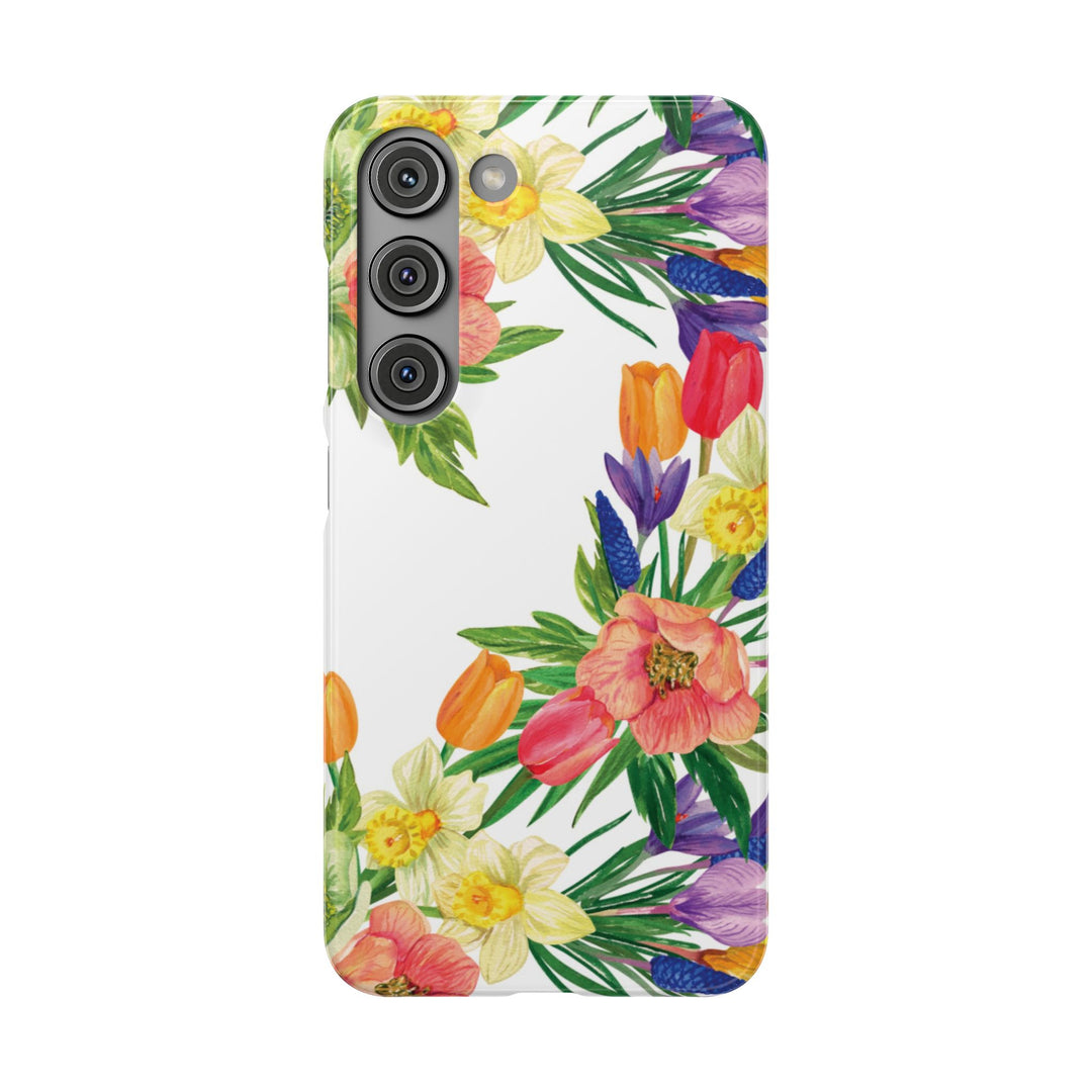 Sleek Snap Spring Summer Flowers Cute Phone Case for iPhone 16 15 14 13 12 11 X Xs Max Xr Pro Plus Samsung Galaxy S24 S23 S22 S21 S20 Ultra