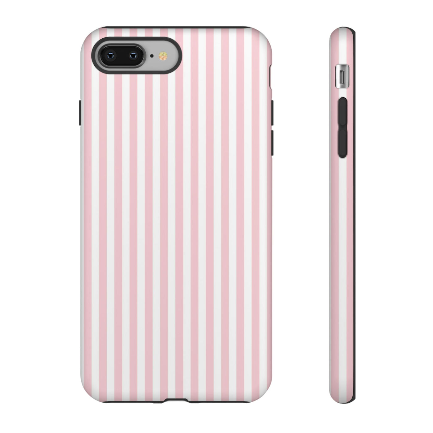 Tough Premium Sweet Pink Stripes Phone Case Gift for Her - For Apple iPhone 16 Pro Max 16e iPhone 15 Pro iPhone Iphone 14 Plus 13 Pro 12 SE XR - Studio40ParkLane