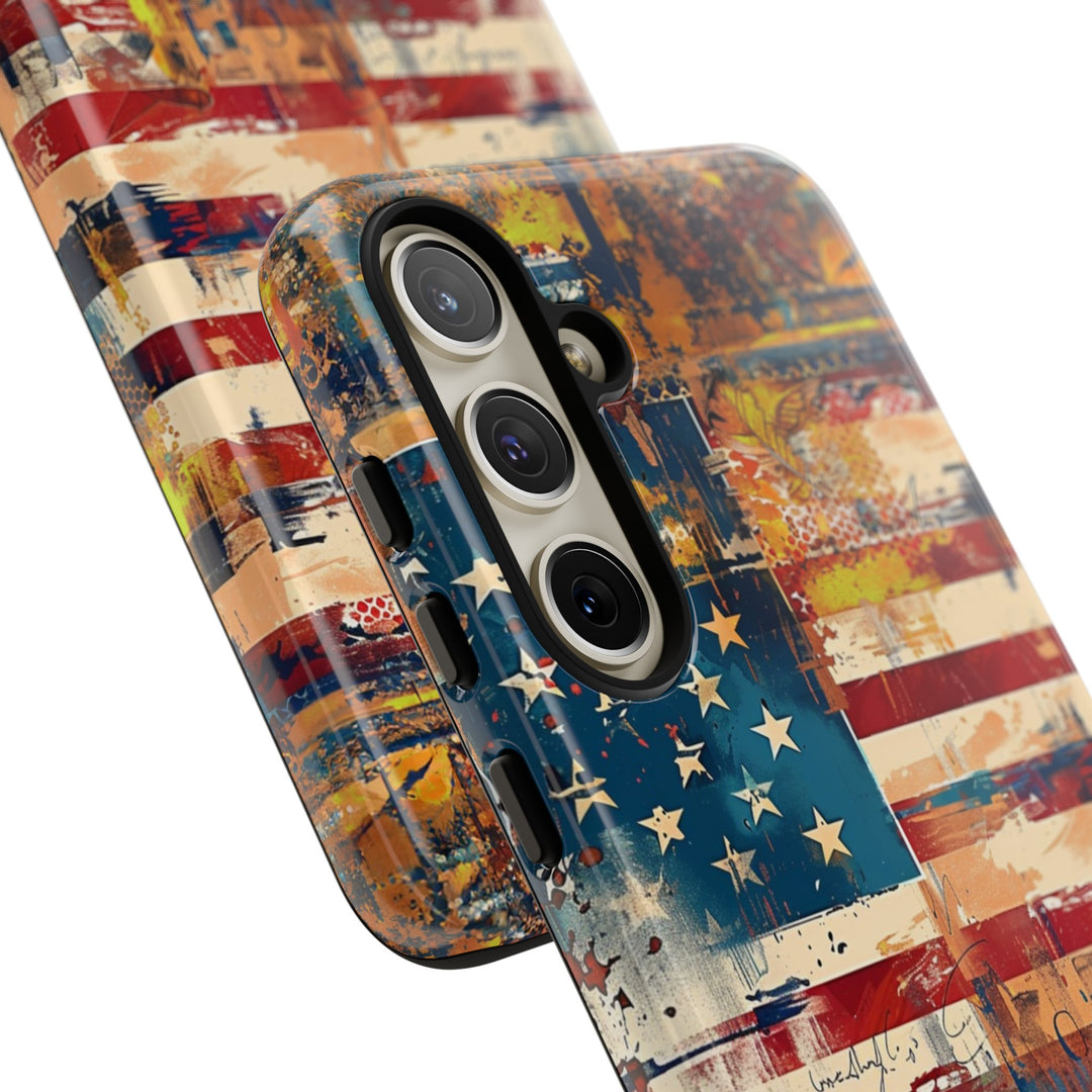 Impact Resistant, American Flag, Cute Phone Cases for Samsung S24, S23, S22, S21, IPhone 15 pro Iphone 14 pro Iphone 13 IPhone 12 Iphone 11 - Studio40ParkLane
