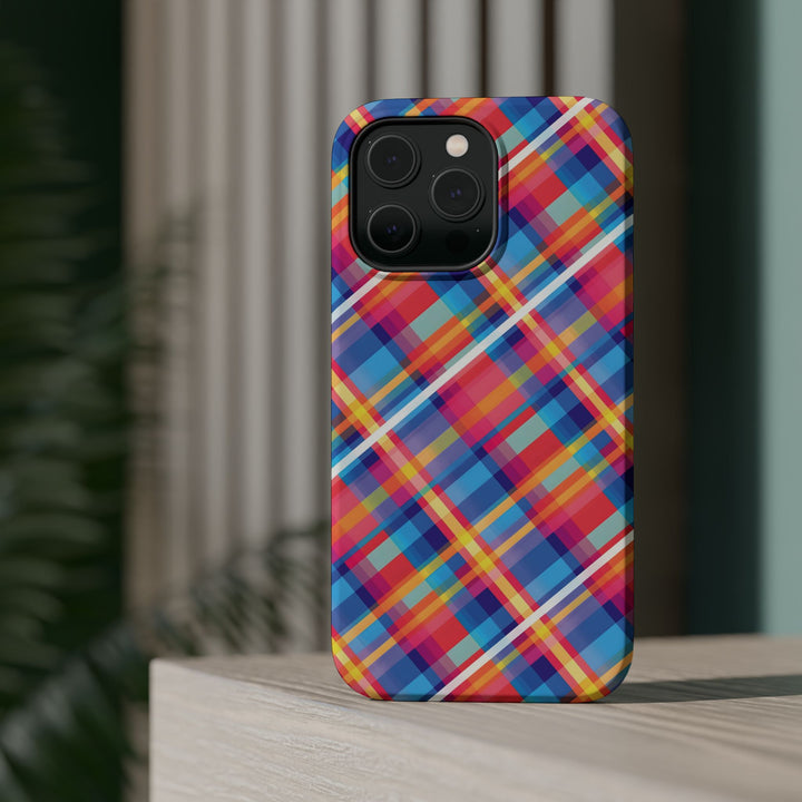 Checkered Plaid Magsafe Gift for Her Cute Phone Case for Iphone, | iPhone 16 | iPhone 15 Pro Max, Iphone 14 Pro Max, 13 12 11 10 9 8 7 - Studio40ParkLane