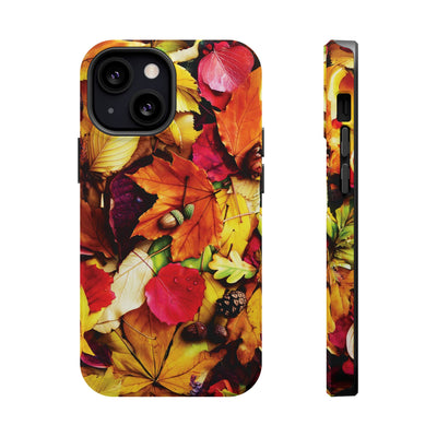 Aesthetic Tough Magsafe Fall Leaves Foliage Phone Case - For iPhone 17 Pro Max iPhone 16 Pro iPhone 15 Iphone 14 Plus 13 Pro 12 11 10 - Studio40ParkLane