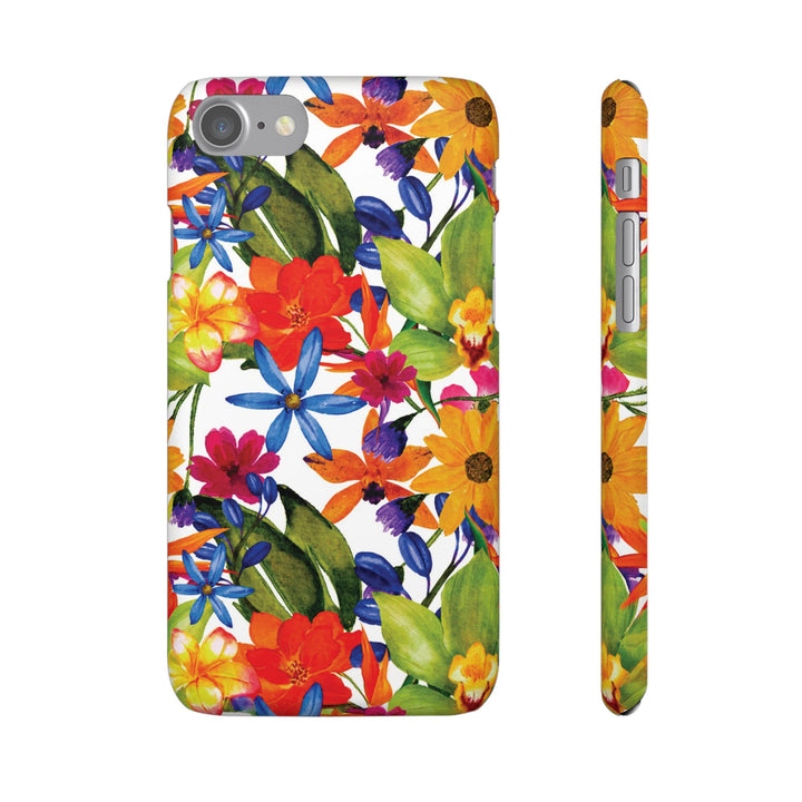 Sleek Snap Colorful Flowers Cute Phone Case for iPhone 16 15 14 13 12 11 X Xs Max Xr Pro Plus Samsung Galaxy S24 S23 S22 S21 S20 Note Ultra
