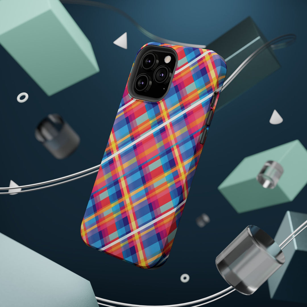 Checkered Plaid Magsafe Gift for Her Cute Phone Case for Iphone, | iPhone 16 | iPhone 15 Pro Max, Iphone 14 Pro Max, 13 12 11 10 9 8 7 - Studio40ParkLane
