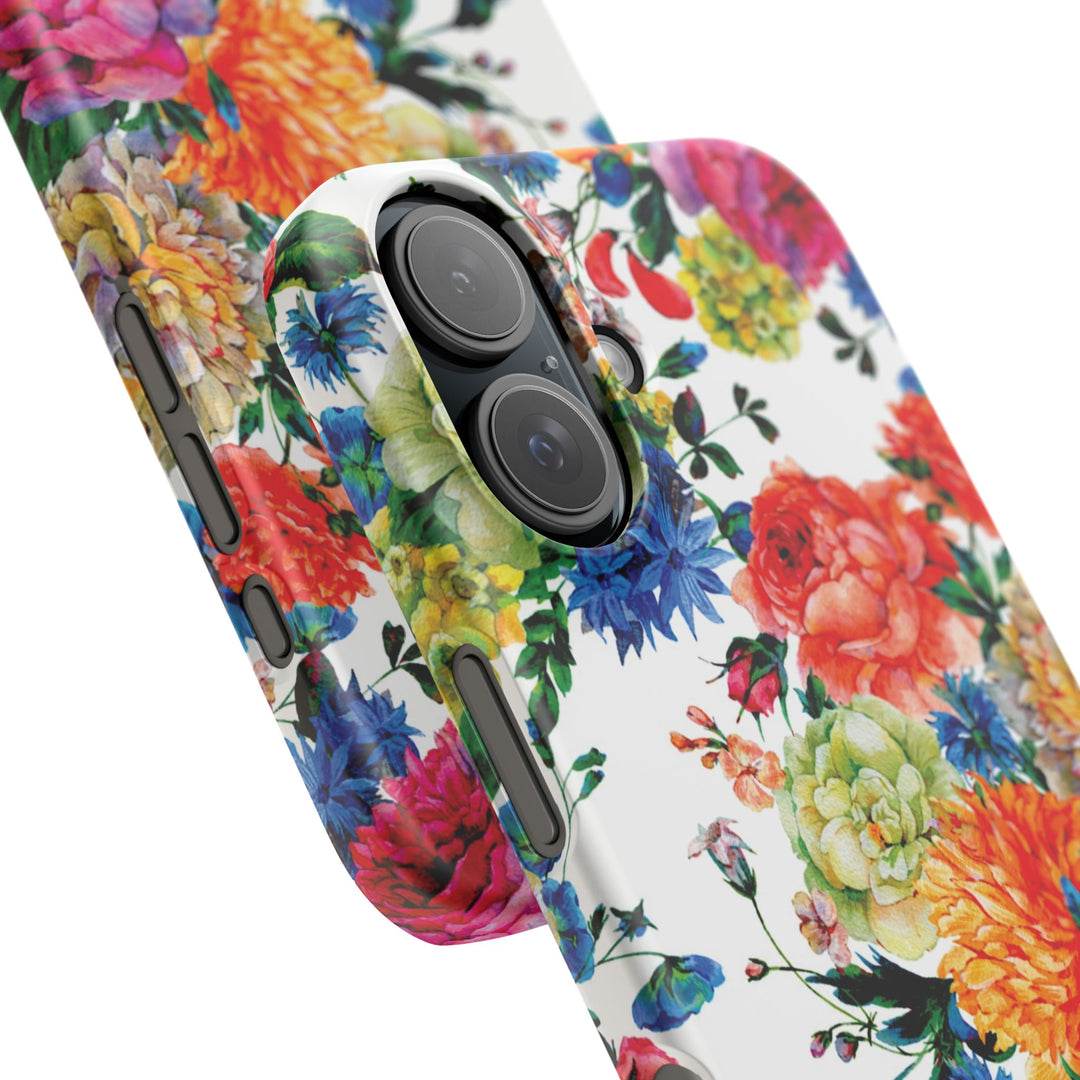 Sleek Snap Colorful Flowers Cute Phone Case for iPhone 16 15 14 13 12 11 X Xs Max Xr Pro Plus Samsung Galaxy S24 S23 S22 S21 S20 Note Ultra