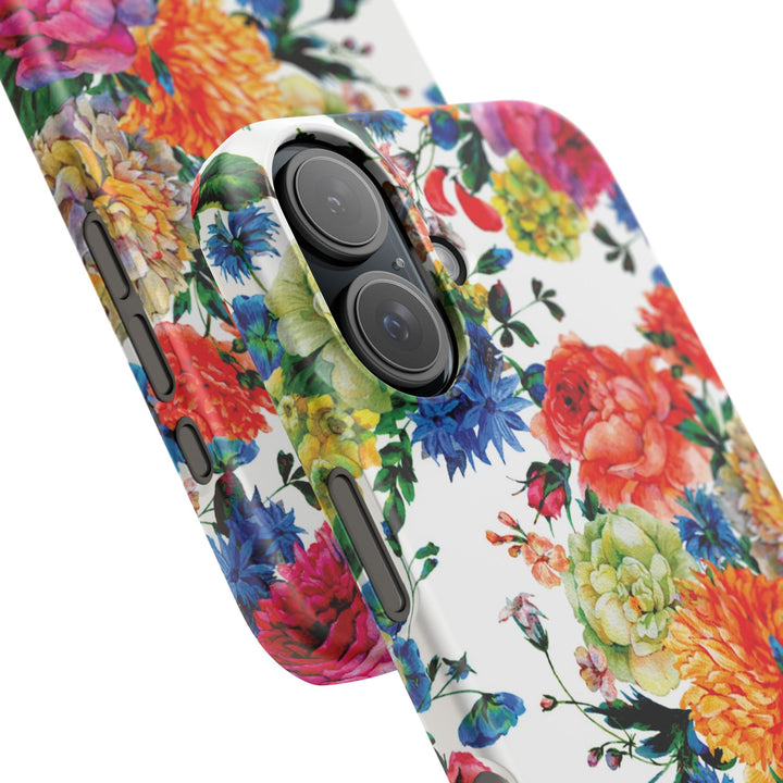Sleek Snap Colorful Flowers Cute Phone Case for iPhone 16 15 14 13 12 11 X Xs Max Xr Pro Plus Samsung Galaxy S24 S23 S22 S21 S20 Note Ultra