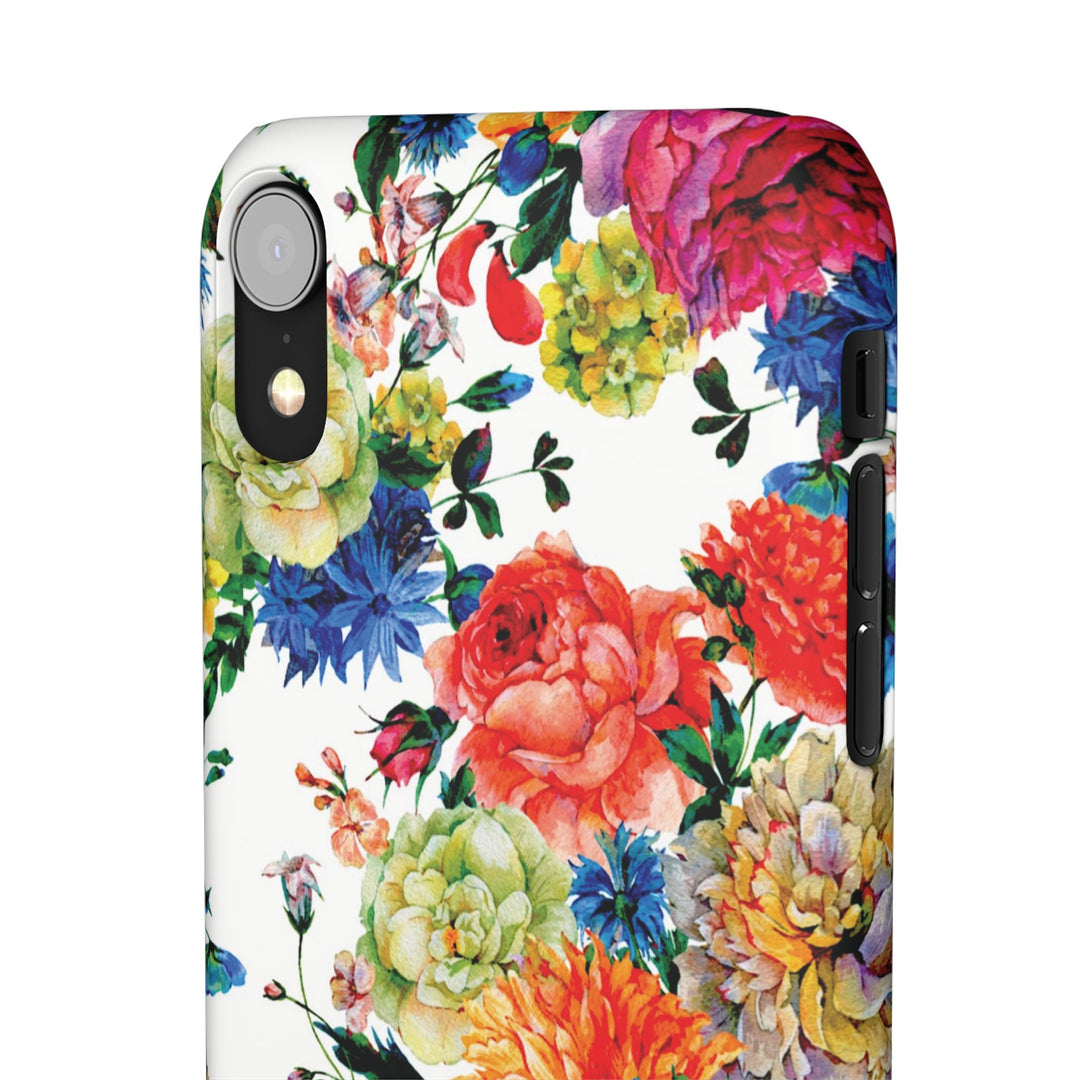 Sleek Snap Colorful Flowers Cute Phone Case for iPhone 16 15 14 13 12 11 X Xs Max Xr Pro Plus Samsung Galaxy S24 S23 S22 S21 S20 Note Ultra