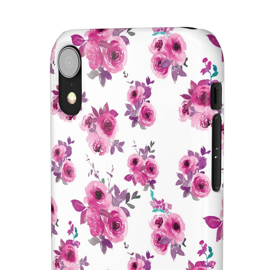 Sleek Snap Flowers Gift for Her Cute Phone Case for iPhone 16 15 14 13 12 11 X Xs Max Xr Pro Plus Samsung Galaxy S24 S23 S22 S21 S20 Ultra