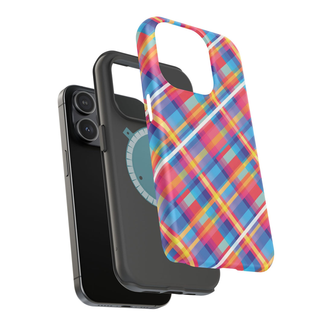 Checkered Plaid Magsafe Gift for Her Cute Phone Case for Iphone, | iPhone 16 | iPhone 15 Pro Max, Iphone 14 Pro Max, 13 12 11 10 9 8 7 - Studio40ParkLane
