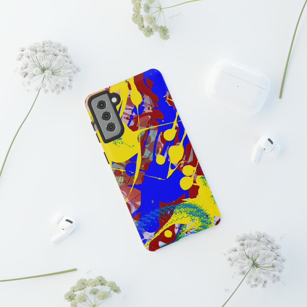 Samsung Galaxy Phone Case | Galaxy S23, S22, S21, S20 | Luxury Case Double Layered | Impact Resistant | Fashionable - Paint Spill 2 - Studio40ParkLane