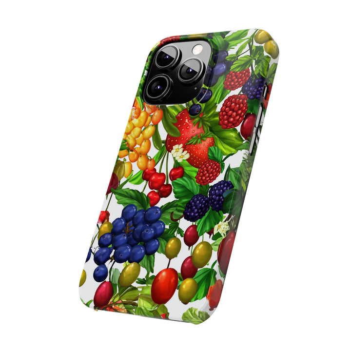Slim Cute Phone Cases for Iphone - | iPhone 15 Case | iPhone 15 Pro Max Case, Iphone 14 Case, Iphone 14 Pro Max, Iphone 13, Summer Mixed Fruit - Studio40ParkLane