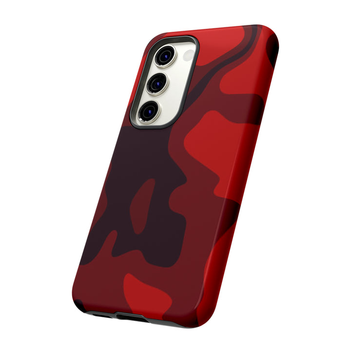 Cute Phone Case | Cool Camouflage Red Black Samsung Phone Case | Galaxy S23 Case, S22 Case, S21, S20 | 2 Layered Case - Studio40ParkLane