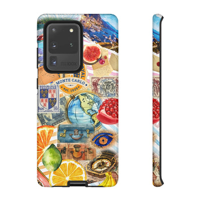 Cute European Summer Collage Phone Case, for IPhone 16 Case | Iphone 15, Iphone 14, IPhone 13 Case, 11 8 7, Samsung Galaxy S24, S23, S22, S21 Extra Protective